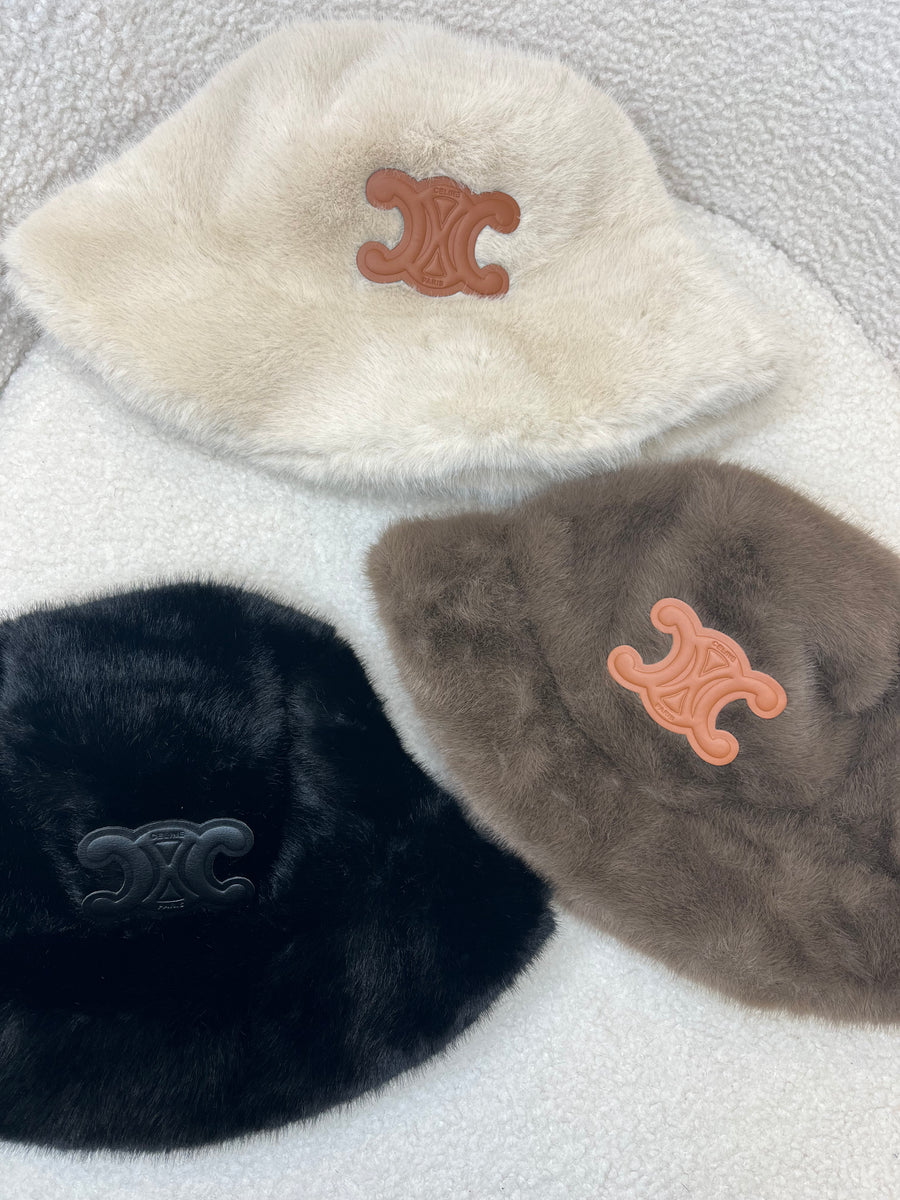 Cleo Fluffy Fur Bucket Hats